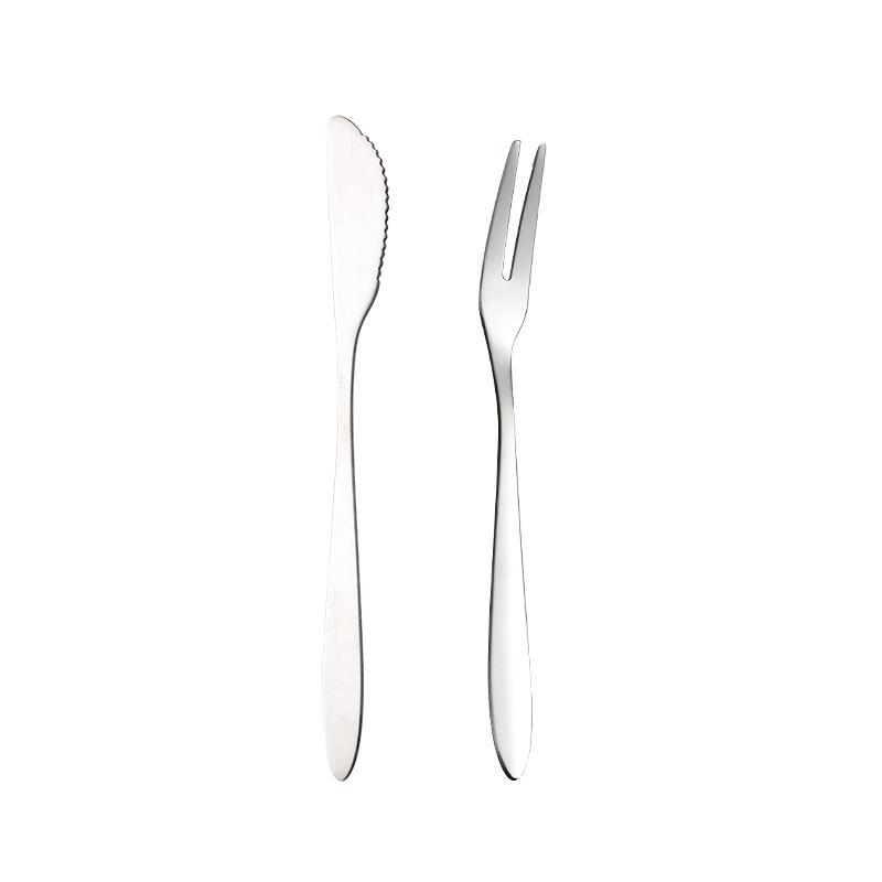 304 stainless steel knife and fork high-end gift box with dessert fruit fork fruit stick