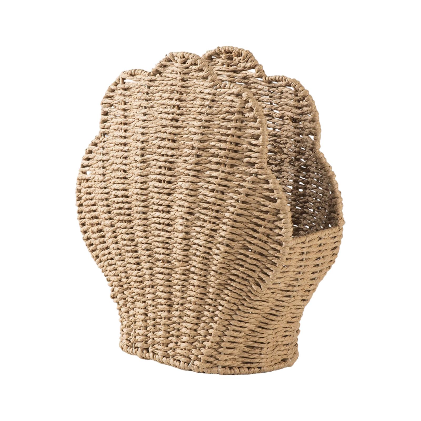 Handmade Paper Rope Woven -shaped Basket For Miscellaneous Items 2470₽
