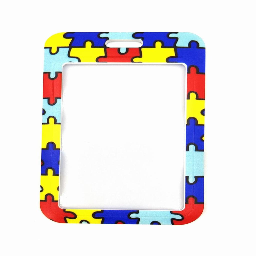 Multipurpose Sturdy Ribbon Materials Autism Anime Lanyard with Badge Holder Accessory for Cards and Keychain Use