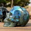Polished Labradorite Skulls (Crystal) for Healing Home Decor Feng Shui Luxury Holiday Gift