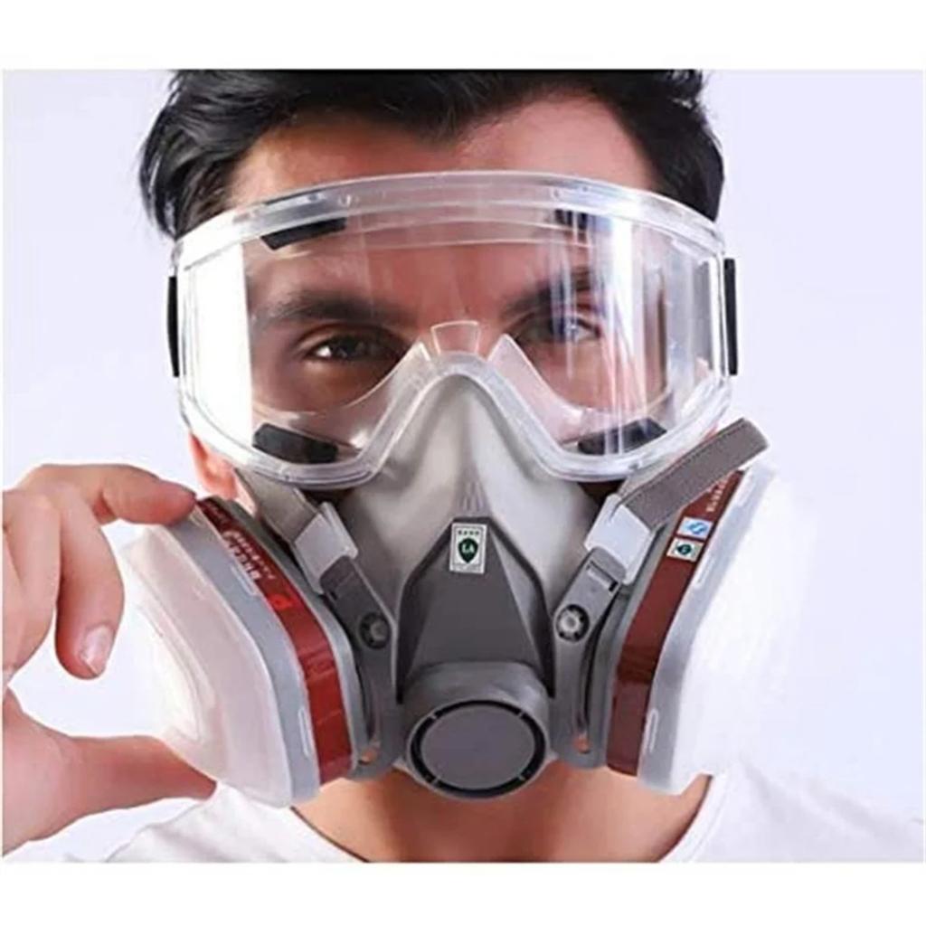 6200 Type  Mask Industrial Half Face Painting Spraying Respirator with Protective Glasses Suit Safety Work Filter Replace