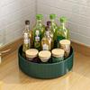 Rotatable Single-Layer Carbon Steel Kitchen Spice Organizer