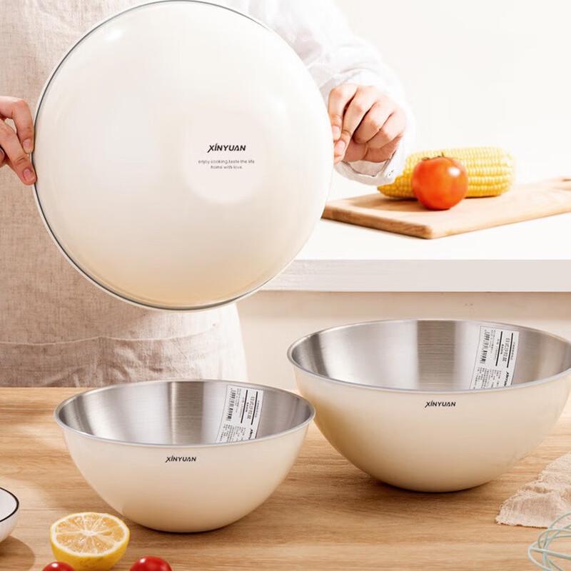 OEING 304 Stainless Steel Korean Mixing & Salad Bowl Set