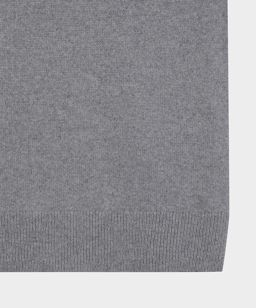 BROOKS BROTHERS Merino Wool Cashmere Beaded Logo Sweater (Charcoal) (Bbwrwm3684Vew)