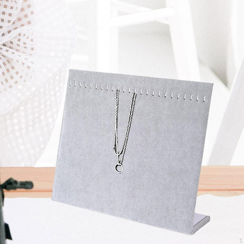 Necklace Display Board 24 Hooks Bracelet Stand Countertop Storage Rack