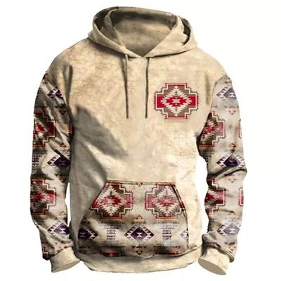 Vintage Indian Traditional Men's Hoodies Hooded Sweatshirt Ropa Hombre Casual Oversized Men Clothing Streetwear Unisex Pullovers