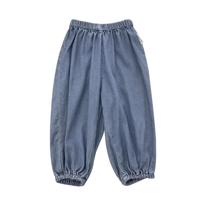 LELE JOVE Kids  Summer Cool Touch Mosquito Repellent Denim Pants 120 cm