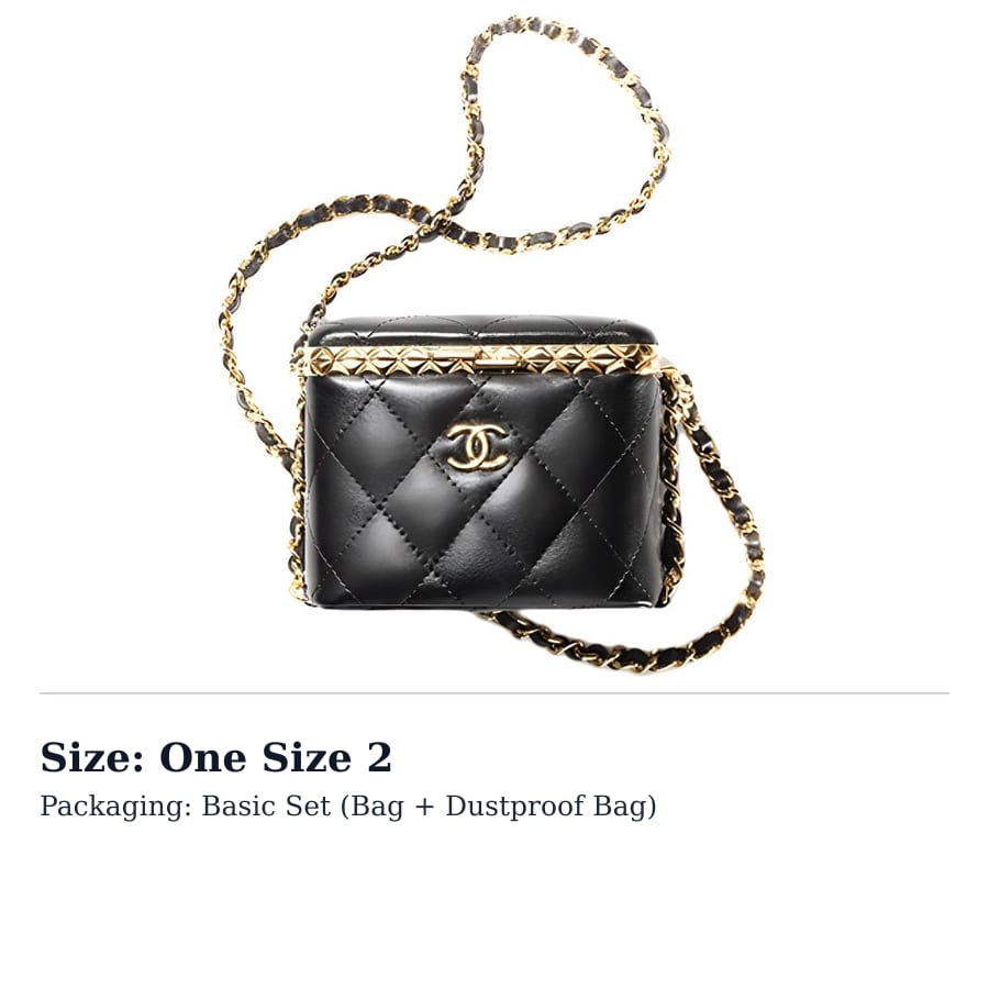 Chanel Lambskin Crossbody Bags Small Women's Black AP2717-B07981-94305