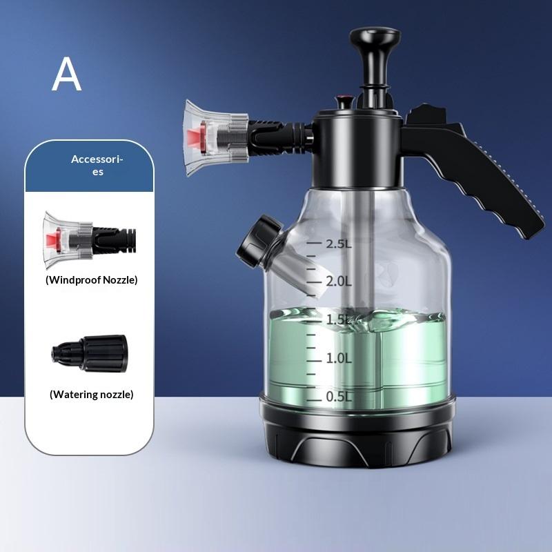 3L Hand Pump Foam Sprayer With 3 Types Of Nozzle Hand Pneumatic Foam Cannon Snow Foam Car Wash Spray Bottle Car Window Cleaning