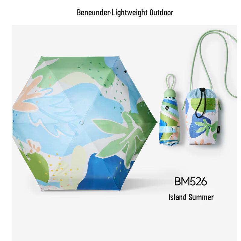 Banana Umbrella Portable 5-Fold UV Sun/Rain Umbrella