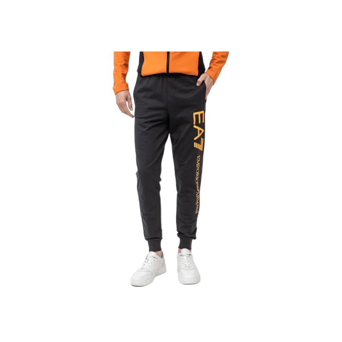 

Emporio Armani EA7 Эластичные спортивные брюки с принтом букв Мужские брюки Черный 8NPPC-1PJ05-Z582 M