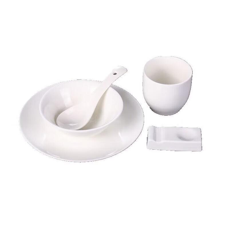 Pure White Ceramic Dipping Dish Set (10-Pack)