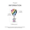 Charms Copper Plated Colorfulair Balloon Couple Beads Fit Original Bracelet Women Jewellery Making Gifts