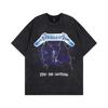 Summer new European and American washing water old trendy brand short-sleeved vintage high street American retro T-shirt trendy men's and women's