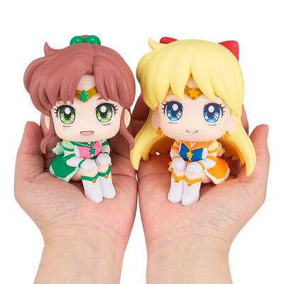 Figura Anime Sailor Moon 7cm Tsukino Usagi/Chibiusa/Kino Makoto Action Figure Sailor Marte Giove Mercurio Venere Statuetta Giocattolo per Bambini