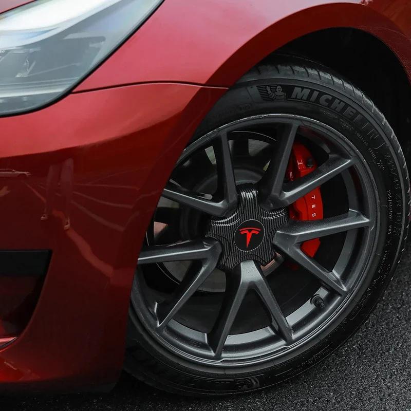 Adesivo per Auto 2025 Nuovo Tesla 4pz 56mm Copricerchi per Auto per Tesla Model S X 3 Y Roadster Accessori Tappo Centrale per Cerchi A