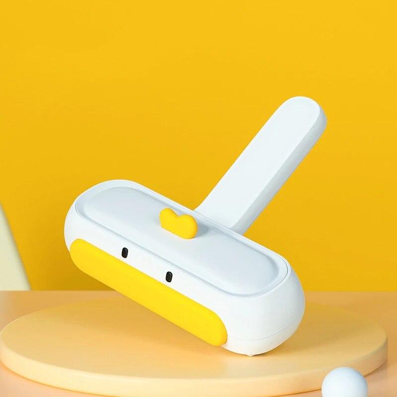 

Удаляет волосы для кошек и собак, маленькая утка, щетка для чистки, щетка для удаления шерсти животных, щетка для волос, одежда, диван, диван, ковры, расчески жёлтый