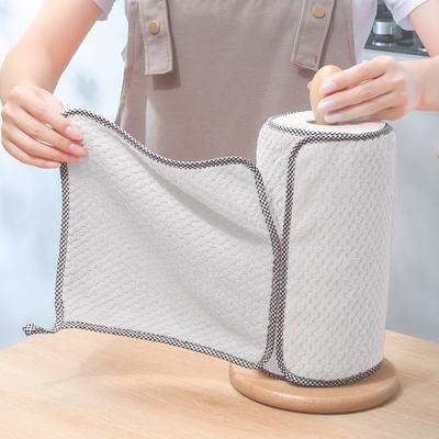 Kitchen Dish Towels Dish Cloth Easy Washing Kitchen Rag Non-stick Oil Thickened Table Cleaning Cloth Absorbent Scouring Pad