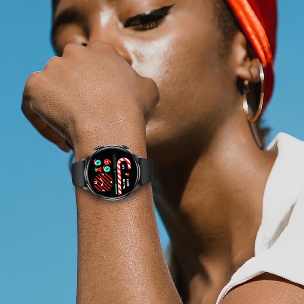 QS40 Silicone Strap 1.39-inch Ultra-Thin Smart Watch Health Monitoring Bluetooth-compatible Calling Sport Watch