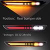 LED Rear Reflector Bumper Fog Light DRL Sequential Turn Signal Lamp Feature Kit for Mazda CX-50 2023-2024 Replacement Rear Bumper Trim Accessories