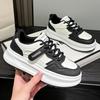 Spring and Autumn new sports and leisure ins platform leather single shoes board shoes