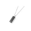 Silver Black Personality Stainless Steel Necklace Men's Style Silver F Base Package