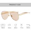 Luxury Designer Fashion Brand Sunglasses Women New Vintage Trendy Oversized Shades Glasses Summer Travel Outdoor Sunglasses