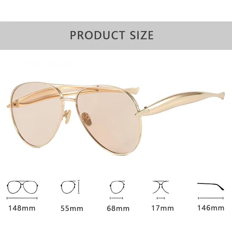 Luxury Designer Fashion Brand Sunglasses Women New Vintage Trendy Oversized Shades Glasses Summer Travel Outdoor Sunglasses