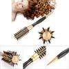 Portable Anion Anti static Round Hair Comb Salon Styling Brush Gold & Black (25mm)