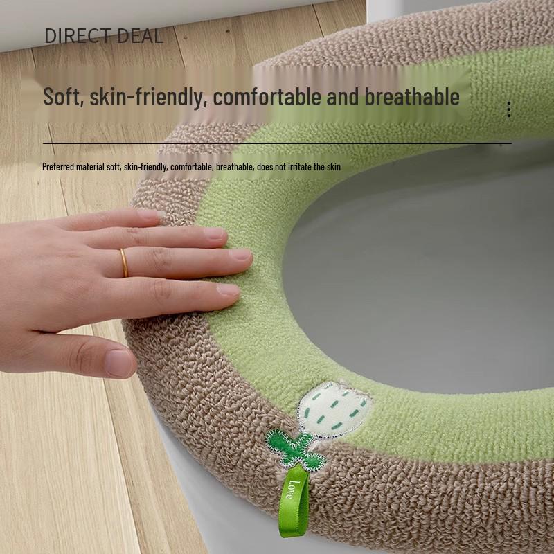 Newcomer Special: Universal Plush Toilet Seat Cushion - Winter Thick, All-Season Pad, Save 5 Yuan