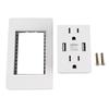 10A USB Wall Outlet White AC USB Outlet Durable Charging Power Outlet  Home