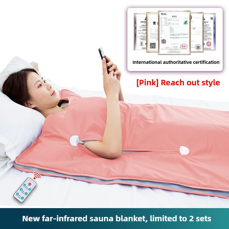 Far Infrared Seabuckthorn Detoxification Sauna Blanket Home Beauty Salon Sweat Steaming Instrument Boost Metabolism Sauna Device