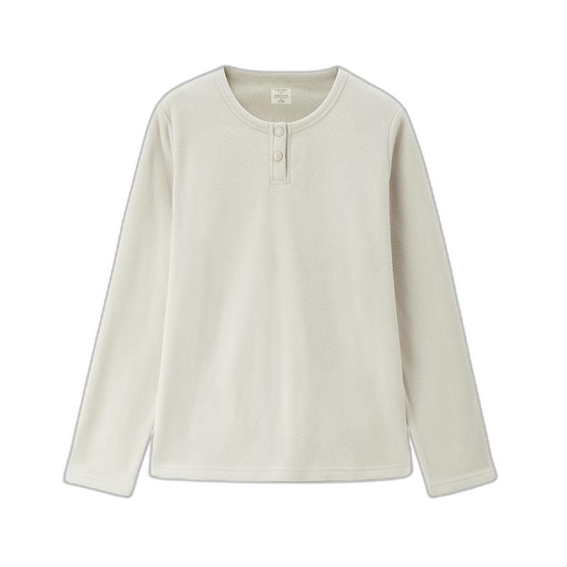 

Giordano Women s Fleece Henley Long-Sleeve T-shirt M