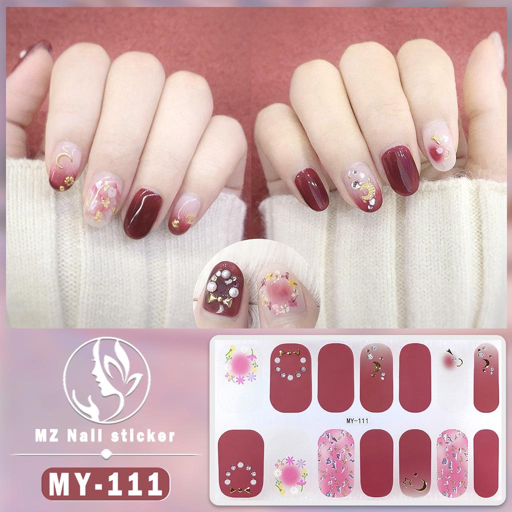 3D Waterproof Gel Nail Polish Film – Diamond & Laser Nail Art Stickers
