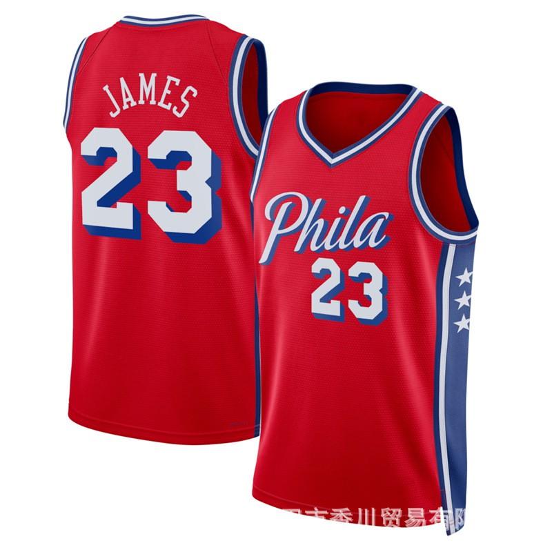 Camisa de Basquete Masculina NBA Time Roupa de Fã Philadelphia 76ers Lakers Nets Clippers Warriors Estilo James Algodão Roupa Esportiva