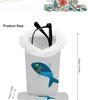 Premium Magnetic Fluffy Eyeglass Stand: Scratch-Proof PU Printed Desktop & Bedside Storage Rack