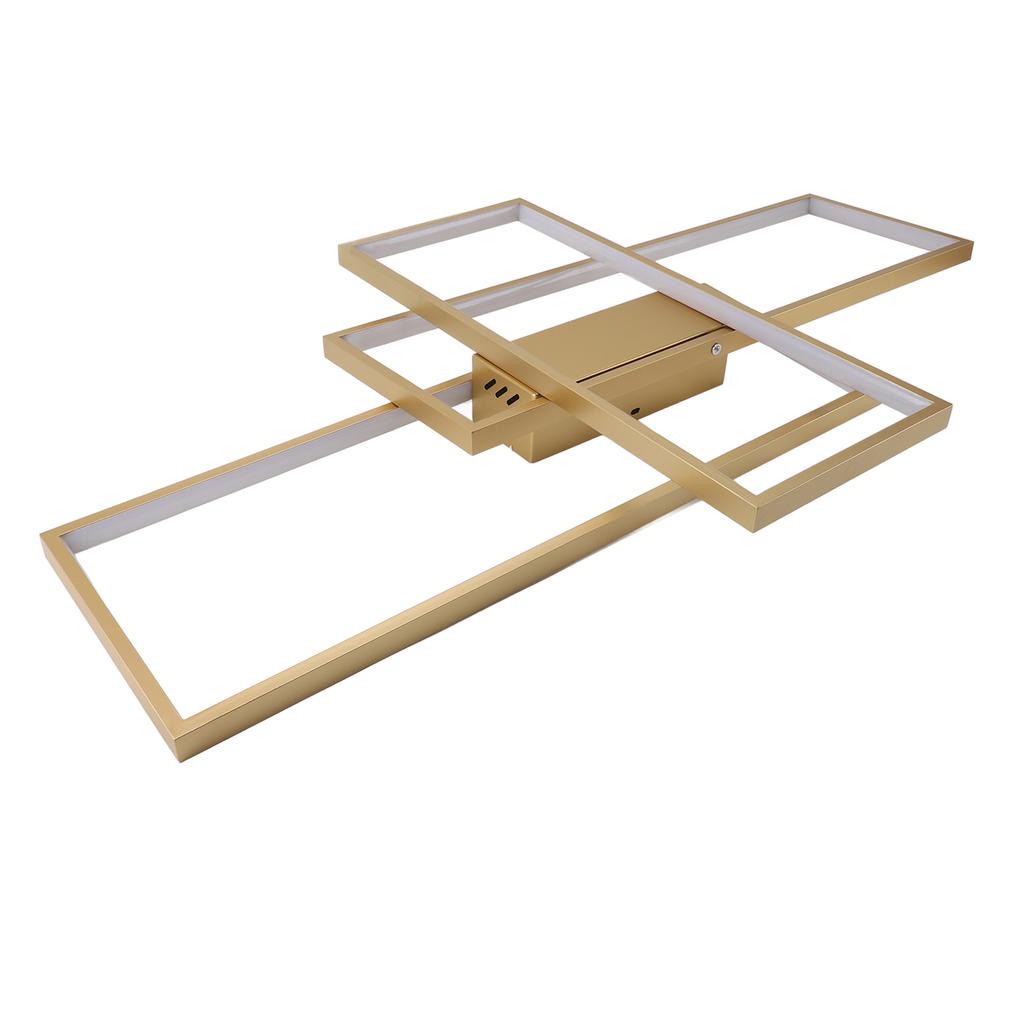 Modern LED Ceiling Light Minimalism Style Rectangular Stepless Dimmable LED Flush Mount Ceiling