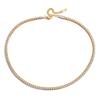 Yori Gold Silver Mix Color Embossed Cuban Chain Necklace 18k Pvd Plated Trendy Bijoux For Women Waterproof Autumn & Winter