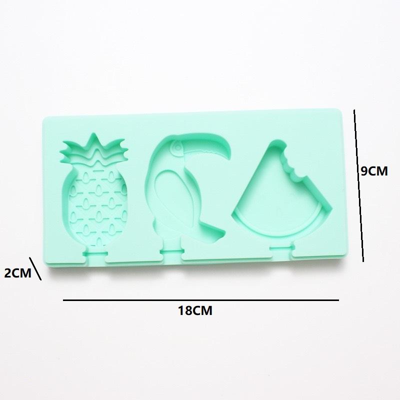 Silicone ice cream molds,Diy cartoon animal fruit Popsicle mold covers, reusable, Popsicle molds, mini Popsicle molds, ice cream