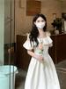 Two-Way French Puff Sleeve Off-Shoulder Summer Dress