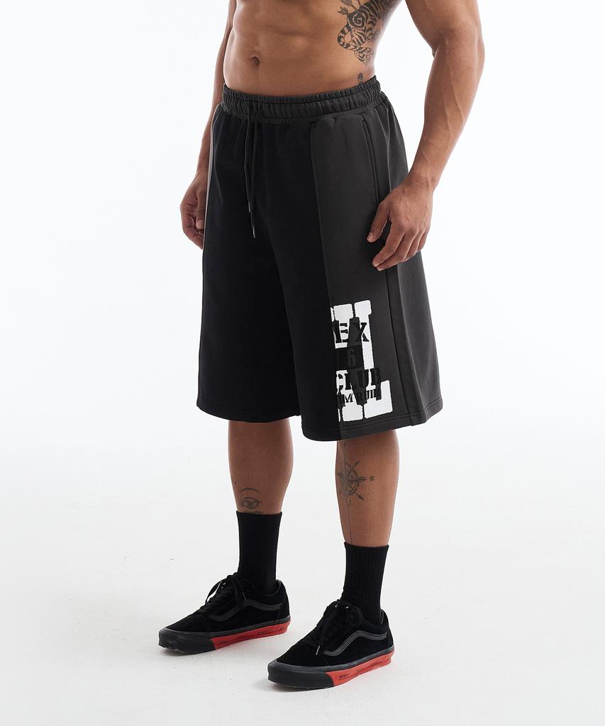 HDEX Lift Damage Block Sweat Shorts (Black)