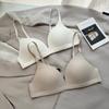 Triangle Cup Underwear Women's Summer Sexy Thin Small Breasts Gather Soft Support Seamless Nude Comfortable No Steel Ring Bra