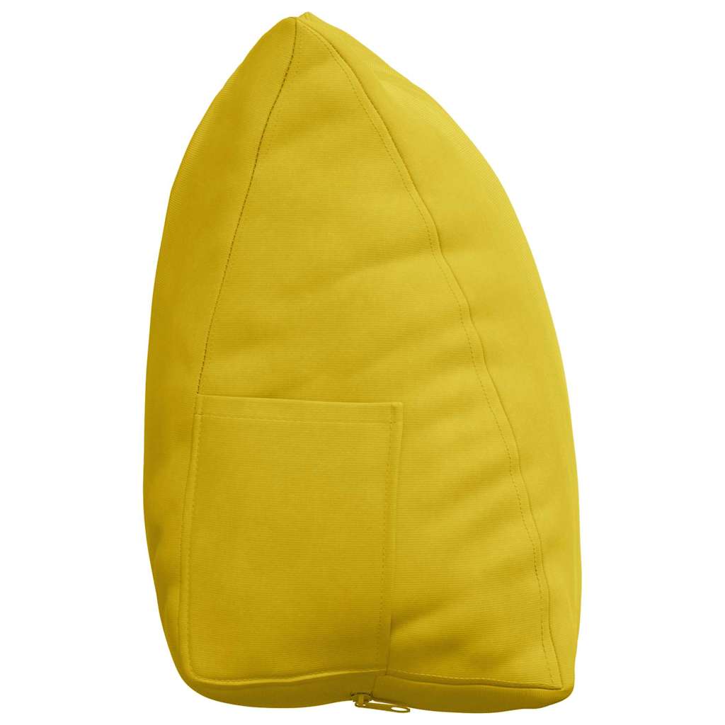 Back Cushion Yellow 45 x 20 x 35 cm Cord Fabric