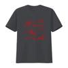 Casual Streetwear Line Art Red Seafood Lobster Shrimp Print T Shirt Vintage Washed Unisex Soft Fashion Stretched