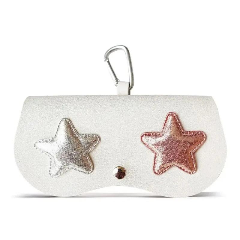 

INS Cartoon Women Portable Sun Eye Glasses Box PU Leather Eyes Case Sunglasses Cute Protection Bags