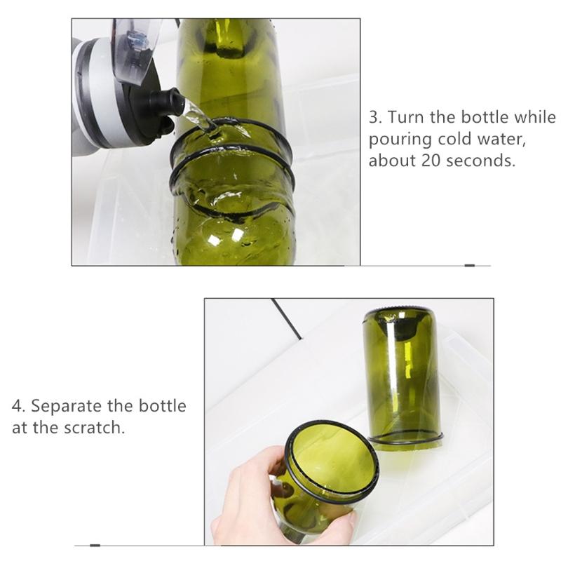 Glass Bottle Cutter Machine Glassbottle Cut Stainless Steel DIY for Crafting Wine Bottles Household Decorations Cutting