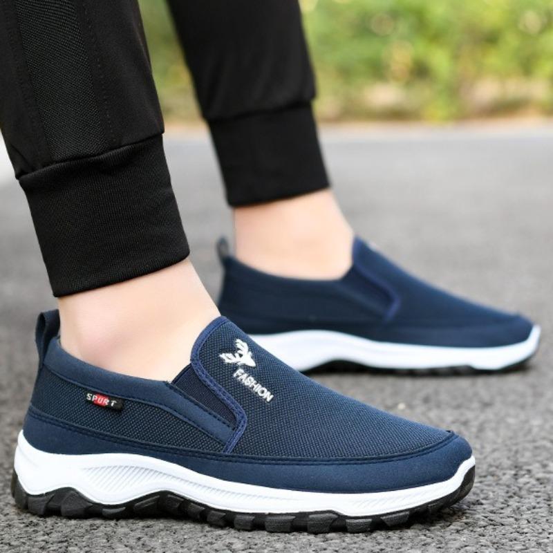 Fashion Men's Loafers Mesh Breathable Casual Shoes Comfort Driving Shoes Men Canvas Shoe Non-Slip Vulcanized Footwear Slip-on Man Shoes
