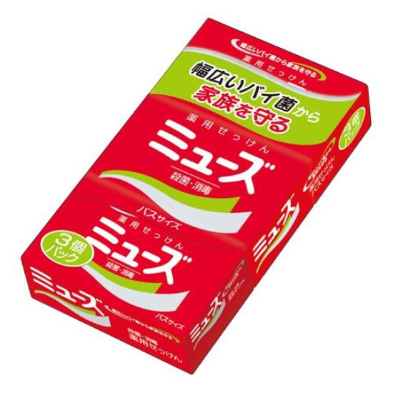 Muse Solid Soap Bath Size 135g 3pcs x 4 packs (12pcs)
