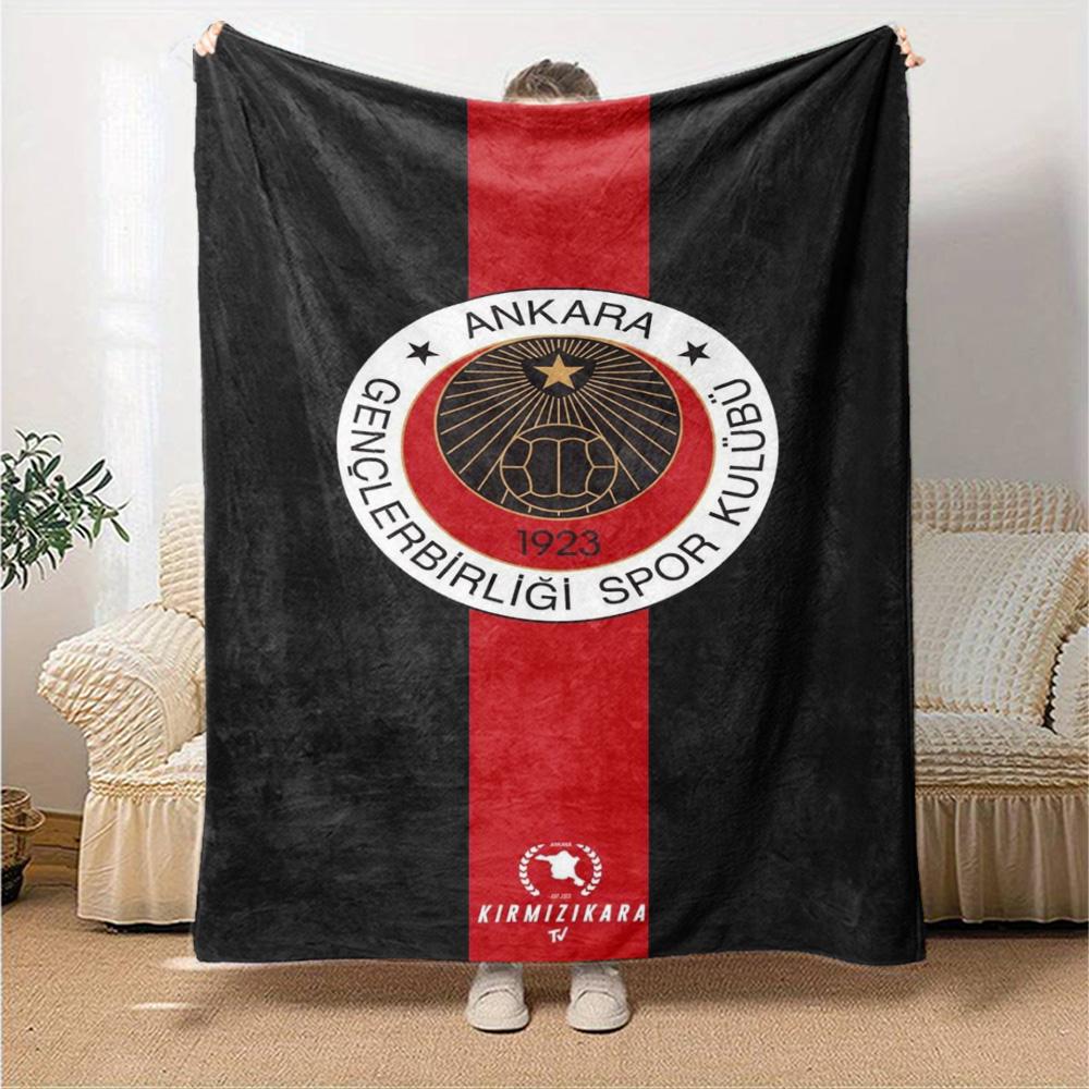Gençlerbirliği Print Flannel Blanket High Quality Warm Comfortable Cover for All Seasons Perfect for Gifts Home Decor