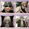 Epc B-Bleach Kisuke U-Urahara Cushion Cover Plush Fabric Soft Double-Sided Printed Sofa Warm Winter Home Gift Pillow Cover